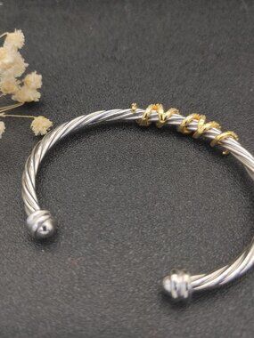 David Yurman 925 Silver Bracelet with Original Pouch